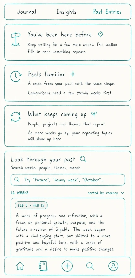 Memory History from the Deeditt mobile app Memory History from the Deeditt mobile app