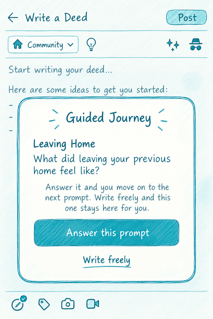 Guided journey prompt